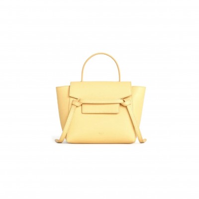 CELINE BELT NANO BAG IN GRAINED CALFSKIN 189003ZVA.11PO (20*20*10cm)